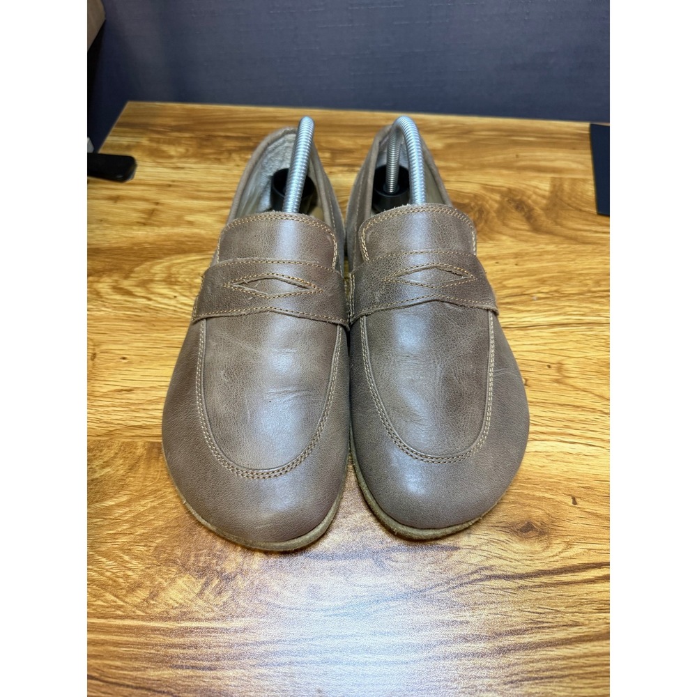 Grounding Earth EIH Handcrafted Leather Barefoot Loafers Brown Wide Toe Box 40